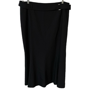 Basler Dark Navy Midi Skirt Size 46